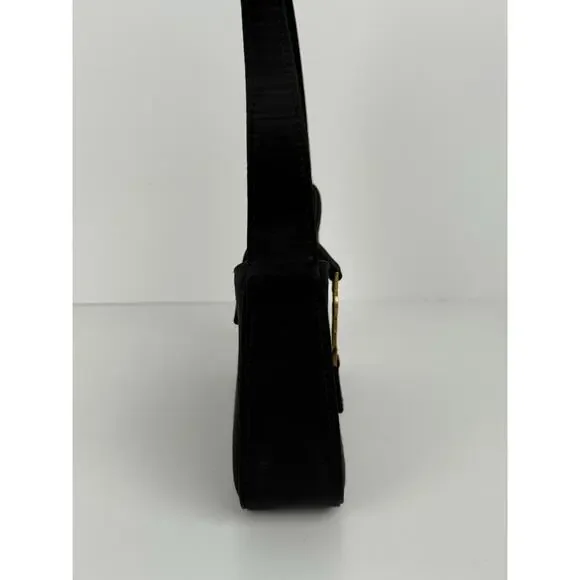 Saint Laurent Le 5 A 7 Mini YSL Women's Shoulder Bag in Black Satin - Picture 5 of 12